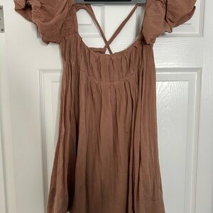 Free People Tan dress